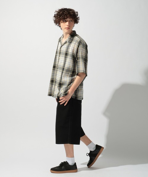 niko and...(ニコアンド)の「シアーチェックシャツ(シャツ/ブラウス・メンズ・サックスブルー/ブラック/オレンジ・MEDIUM/LARGE)」の5枚目の写真