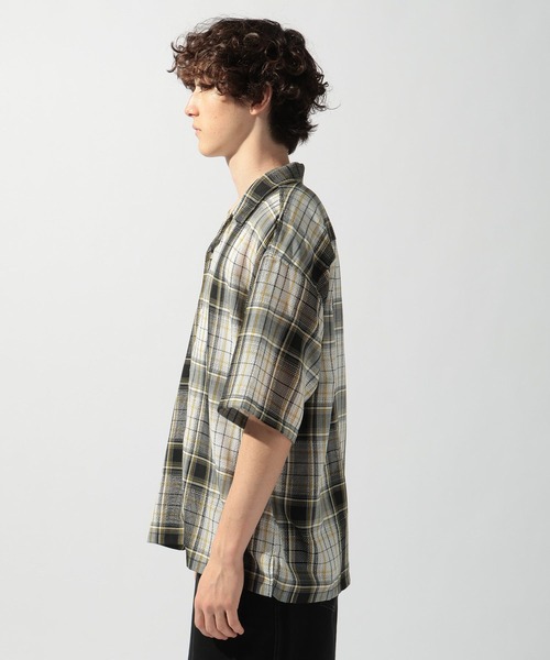 niko and...(ニコアンド)の「シアーチェックシャツ(シャツ/ブラウス・メンズ・サックスブルー/ブラック/オレンジ・MEDIUM/LARGE)」の14枚目の写真