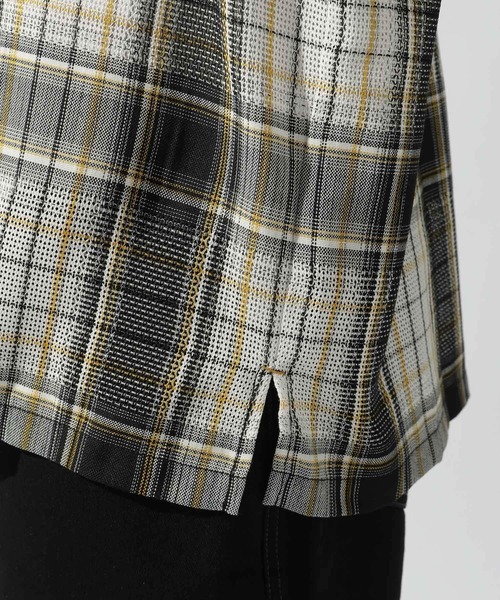 niko and...(ニコアンド)の「シアーチェックシャツ(シャツ/ブラウス・メンズ・サックスブルー/ブラック/オレンジ・MEDIUM/LARGE)」の18枚目の写真