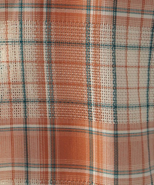 niko and...(ニコアンド)の「シアーチェックシャツ(シャツ/ブラウス・メンズ・サックスブルー/ブラック/オレンジ・MEDIUM/LARGE)」の22枚目の写真