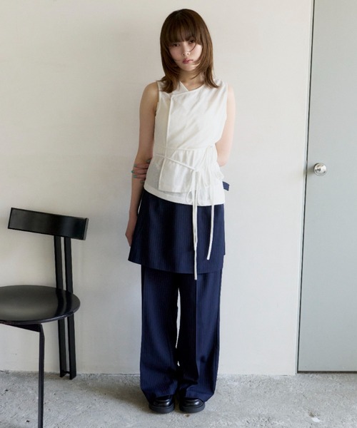 tシャツ cachecoeur  ribbon tops/カシュクールトップス レディース セール】cachecoeur ribbon tops/カシュクールトップス（Tシャツ