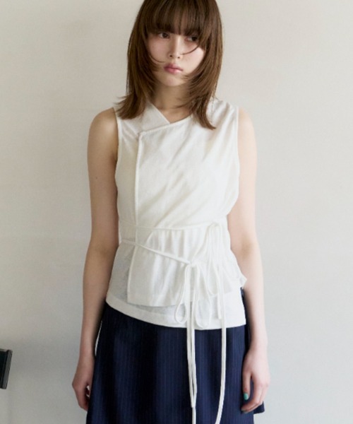 tシャツ cachecoeur  ribbon tops/カシュクールトップス レディース cachecoeur ribbon tops/カシュクールトップス（Tシャツ