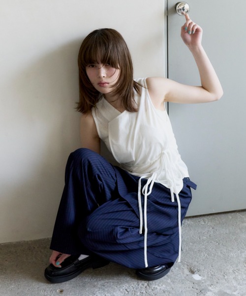 tシャツ cachecoeur  ribbon tops/カシュクールトップス レディース cachecoeur ribbon tops/カシュクールトップス（Tシャツ