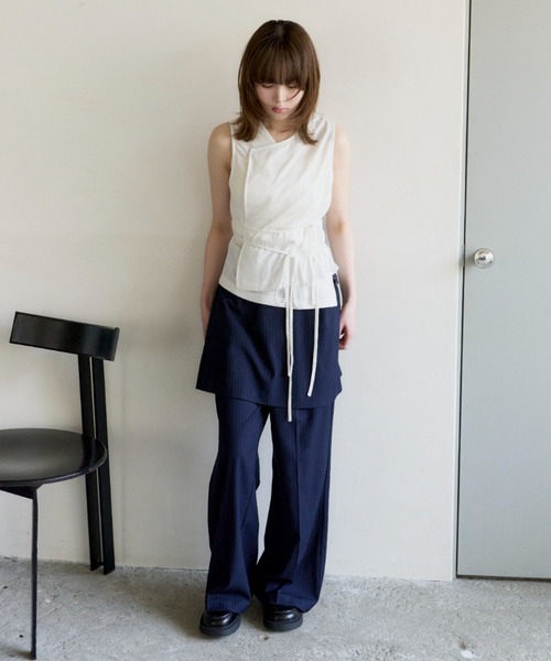 tシャツ cachecoeur  ribbon tops/カシュクールトップス レディース cachecoeur ribbon tops/カシュクールトップス（Tシャツ