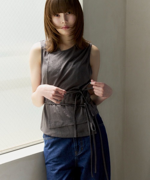 tシャツ cachecoeur  ribbon tops/カシュクールトップス レディース cachecoeur ribbon tops/カシュクールトップス（Tシャツ