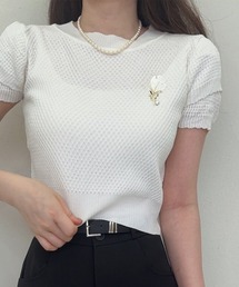 夏服 新作 サマーニットトップス