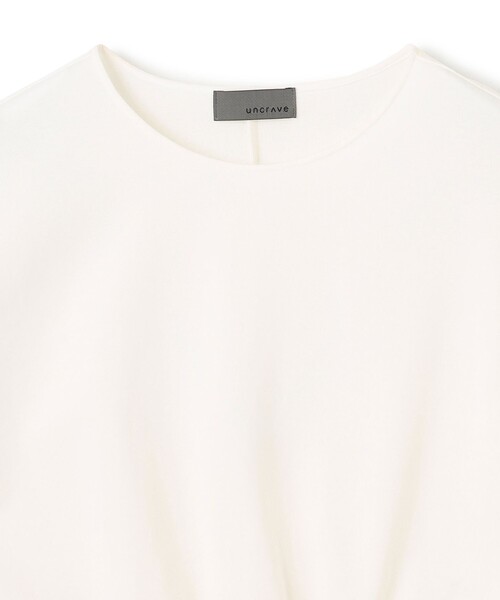 uncrave(アンクレイヴ)の「ダブルフェイスジャージ ドルマンスリーブリブトップス(Tシャツ/カットソー・レディース・ホワイト系/ブラック系/グレー系/ベージュ系・F)」の14枚目の写真