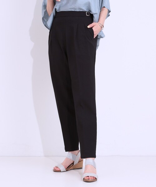 DRESKIP(ドレスキップ)の「◆【S-LL/ひんやり】ストレッチで穿きやすい テーパードパンツ(その他パンツ・レディース・ブラック/サックスブルー/チャコールグレー/ベージュ・01/02/03/04)」の9枚目の写真