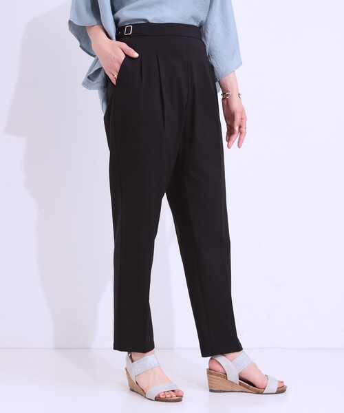DRESKIP(ドレスキップ)の「◆【S-LL/ひんやり】ストレッチで穿きやすい テーパードパンツ(その他パンツ・レディース・ブラック/サックスブルー/チャコールグレー/ベージュ・01/02/03/04)」の10枚目の写真