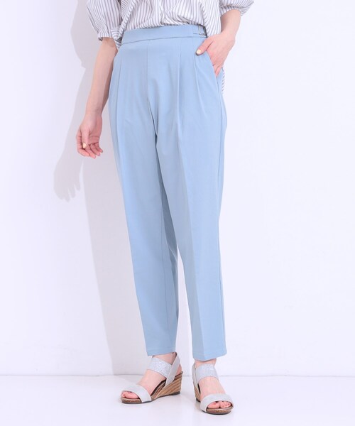 DRESKIP(ドレスキップ)の「◆【S-LL/ひんやり】ストレッチで穿きやすい テーパードパンツ(その他パンツ・レディース・ブラック/サックスブルー/チャコールグレー/ベージュ・01/02/03/04)」の13枚目の写真