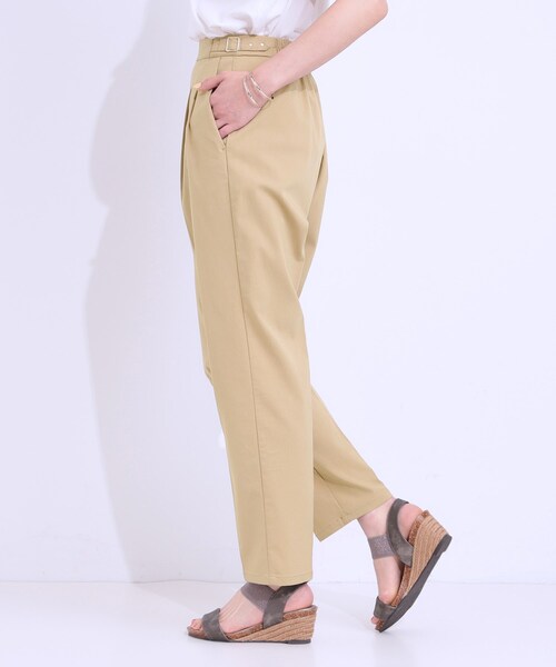 DRESKIP(ドレスキップ)の「◆【S-LL/ひんやり】ストレッチで穿きやすい テーパードパンツ(その他パンツ・レディース・ブラック/サックスブルー/チャコールグレー/ベージュ・01/02/03/04)」の18枚目の写真