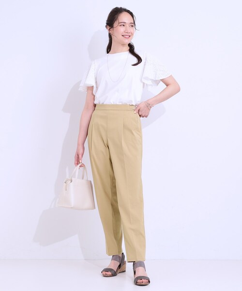 DRESKIP(ドレスキップ)の「◆【S-LL/ひんやり】ストレッチで穿きやすい テーパードパンツ(その他パンツ・レディース・ブラック/サックスブルー/チャコールグレー/ベージュ・01/02/03/04)」の19枚目の写真