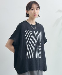 Paradise Picnic | 異素材切替プリントTシャツ(Tシャツ/カットソー)