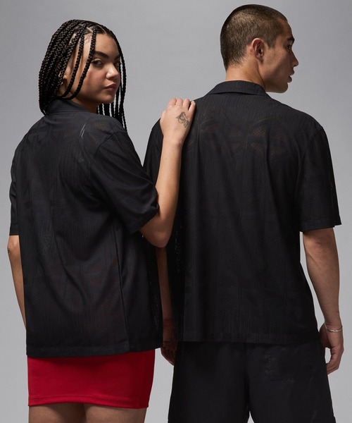 NIKE（ナイキ）の「JORDAN BRAND M J FLT SS KNIT TOP HF9363（シャツ/ブラウス・メンズ・ブラック/ホワイト/ピンク・M/L）」の10枚目の写真