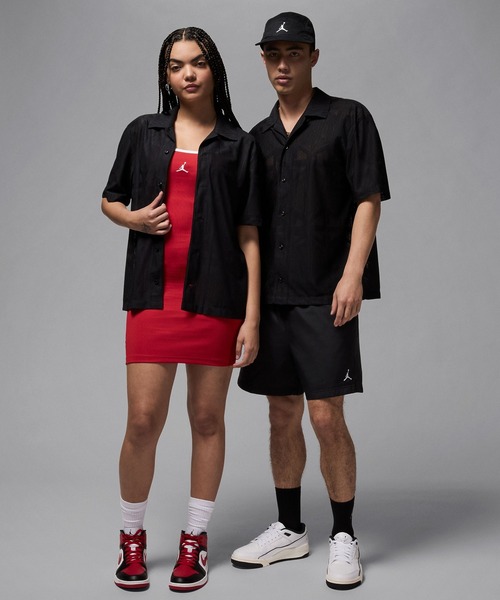 NIKE（ナイキ）の「JORDAN BRAND M J FLT SS KNIT TOP HF9363（シャツ/ブラウス・メンズ・ブラック/ホワイト/ピンク・M/L）」の9枚目の写真