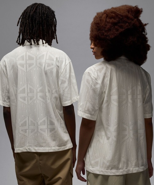 NIKE（ナイキ）の「JORDAN BRAND M J FLT SS KNIT TOP HF9363（シャツ/ブラウス・メンズ・ブラック/ホワイト/ピンク・M/L）」の7枚目の写真