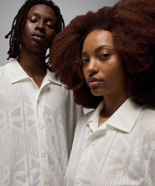 NIKE（ナイキ）の「JORDAN BRAND M J FLT SS KNIT TOP HF9363（シャツ/ブラウス・メンズ・ブラック/ホワイト/ピンク・M/L）」の5枚目の写真