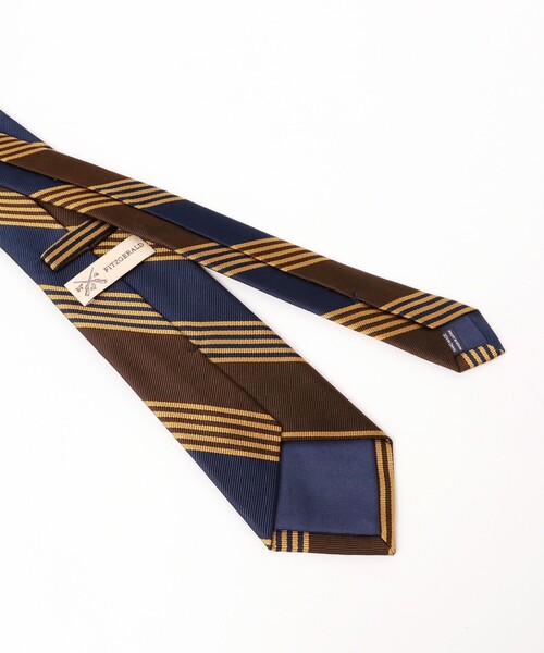 BEAMS F(ビームスエフ)の「FITZGERALD / シルク ストライプ ネクタイ(ネクタイ・メンズ・グレー/ネイビー・ONE SIZE)」の6枚目の写真