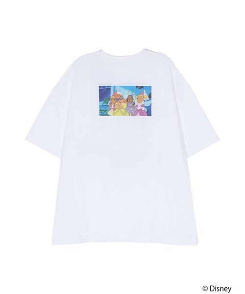 merry jenny（メリージェニー）の「Lilo & Stitch 「ジジとマートルの仲間たち」Tシャツ（Tシャツ/カットソー・レディース・オフホワイト/チャコールグレー/ピンク・FREE）」の22枚目の写真