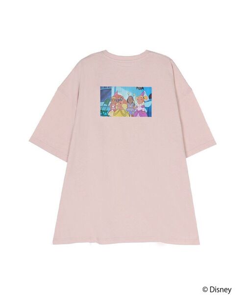 merry jenny（メリージェニー）の「Lilo & Stitch 「ジジとマートルの仲間たち」Tシャツ（Tシャツ/カットソー・レディース・オフホワイト/チャコールグレー/ピンク・FREE）」の14枚目の写真