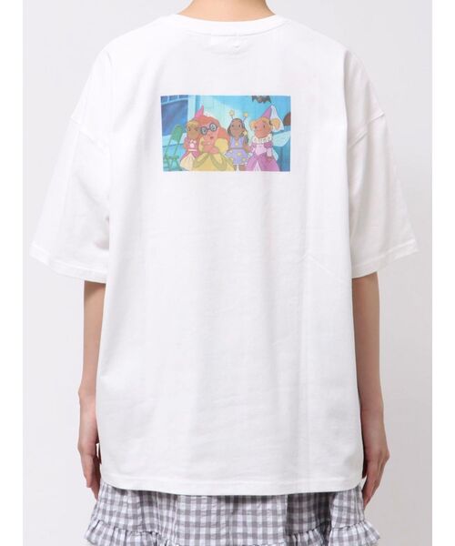 merry jenny（メリージェニー）の「Lilo & Stitch 「ジジとマートルの仲間たち」Tシャツ（Tシャツ/カットソー・レディース・オフホワイト/チャコールグレー/ピンク・FREE）」の17枚目の写真