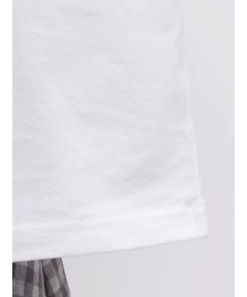 merry jenny（メリージェニー）の「Lilo & Stitch 「ジジとマートルの仲間たち」Tシャツ（Tシャツ/カットソー・レディース・オフホワイト/チャコールグレー/ピンク・FREE）」の8枚目の写真