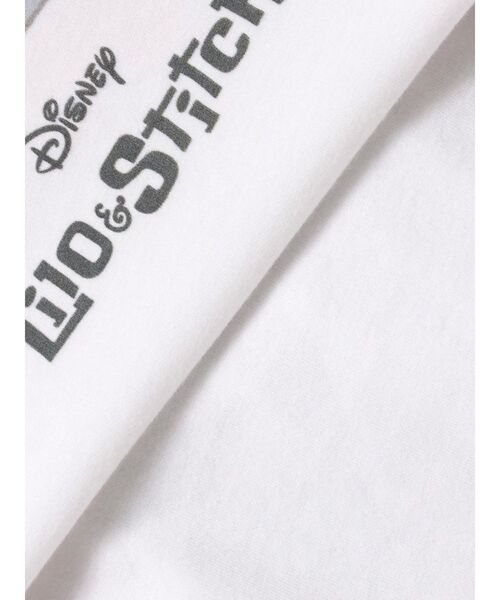 merry jenny（メリージェニー）の「Lilo & Stitch 「ジジとマートルの仲間たち」Tシャツ（Tシャツ/カットソー・レディース・オフホワイト/チャコールグレー/ピンク・FREE）」の9枚目の写真