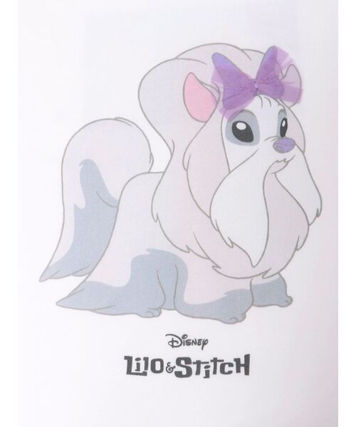 merry jenny（メリージェニー）の「Lilo & Stitch 「ジジとマートルの仲間たち」Tシャツ（Tシャツ/カットソー・レディース・オフホワイト/チャコールグレー/ピンク・FREE）」の13枚目の写真