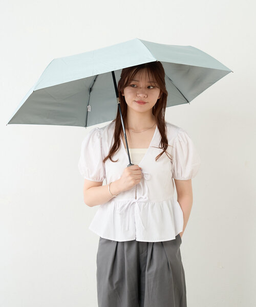 BIRTHDAY BAR(バースデイバー)の「【 innovator (イノベーター)】晴雨兼用 自動開閉傘 55cm(折りたたみ傘・レディース・オレンジ/ブルー系その他/ホワイト・0)」の13枚目の写真