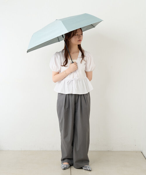 BIRTHDAY BAR(バースデイバー)の「【 innovator (イノベーター)】晴雨兼用 自動開閉傘 55cm(折りたたみ傘・レディース・オレンジ/ブルー系その他/ホワイト・0)」の15枚目の写真