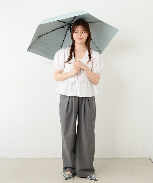 BIRTHDAY BAR(バースデイバー)の「【 innovator (イノベーター)】晴雨兼用 自動開閉傘 55cm(折りたたみ傘・レディース・オレンジ/ブルー系その他/ホワイト・0)」の17枚目の写真