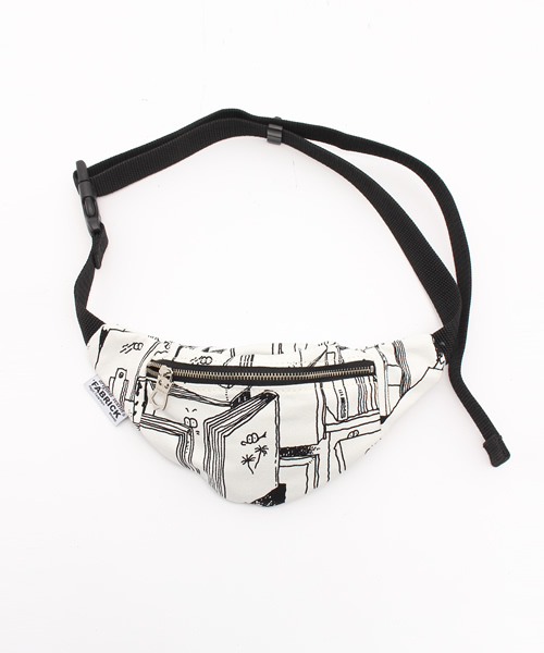 FABRICK(ファブリック)の「FABRICK【STEFAN MARX】 MINI WAIST BAG(ボディバッグ/ウエストポーチ・メンズ・ホワイト/グリーン・FREE)」の2枚目の写真