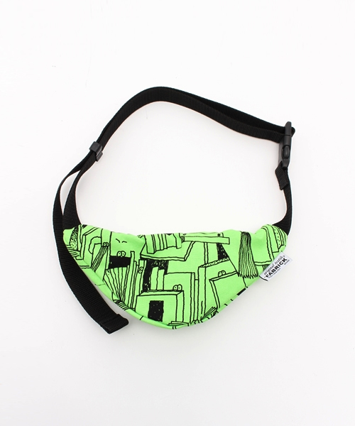 FABRICK(ファブリック)の「FABRICK【STEFAN MARX】 MINI WAIST BAG(ボディバッグ/ウエストポーチ・メンズ・ホワイト/グリーン・FREE)」の3枚目の写真