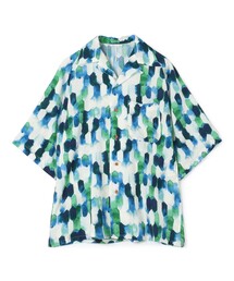 m's braque ノーカラーシャツ 別注】m's braque コットン オープンカラー ハーフスリーブ
