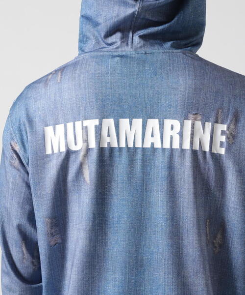 muta MARINE/ムータ マリン/ラッシュパーカー (ダメージデニム