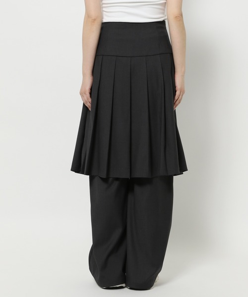 PLACE STUDIO（プレイススタジオ）の「PLACE STUDIO／ミディスカートレイヤードパンツ（その他パンツ・レディース・チャコール/ブラック・FREE）」の19枚目の写真