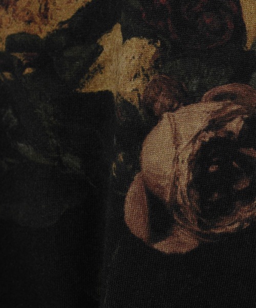 LAD MUSICIAN(ラッドミュージシャン)の「PAINT ROSE + CAT BIG T-SHIRT(Tシャツ/カットソー・メンズ・ブラック系その他/ブラック系その他2・46/42/44)」の8枚目の写真