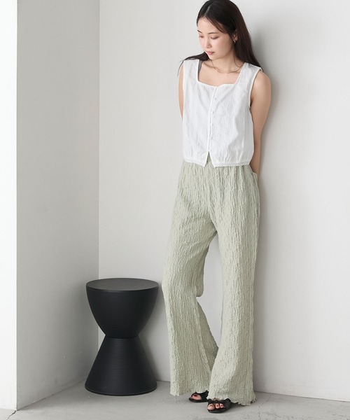 【新品未使用】25SS 完売カラーPHEENY コットンシャーリングフレアパンツ 新品未使用】25SS 完売カラーPHEENY コットンシャーリングフレア