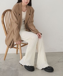 forksy.（フォルクシー）の「【forksy.】＜エブリデイシリーズ＞シャーリング 裾メロー フレアパンツ（その他パンツ）」