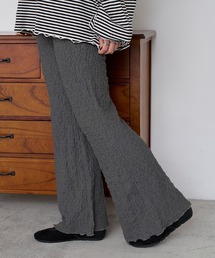 forksy.（フォルクシー）の「【forksy.】＜エブリデイシリーズ＞シャーリング 裾メロー フレアパンツ（その他パンツ）」