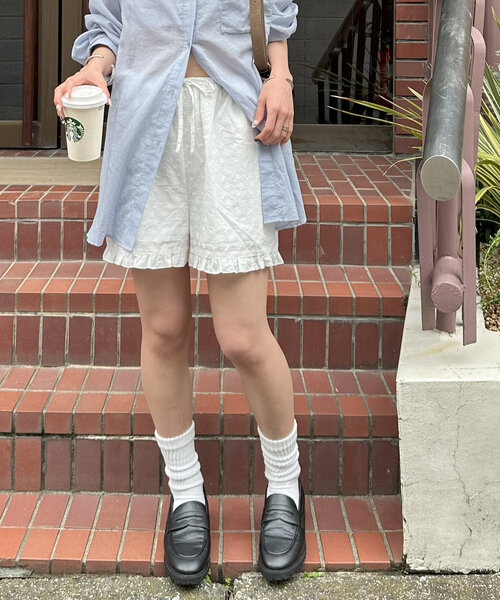 umm.】フリルレースショートパンツ（その他パンツ）｜DISCOAT
