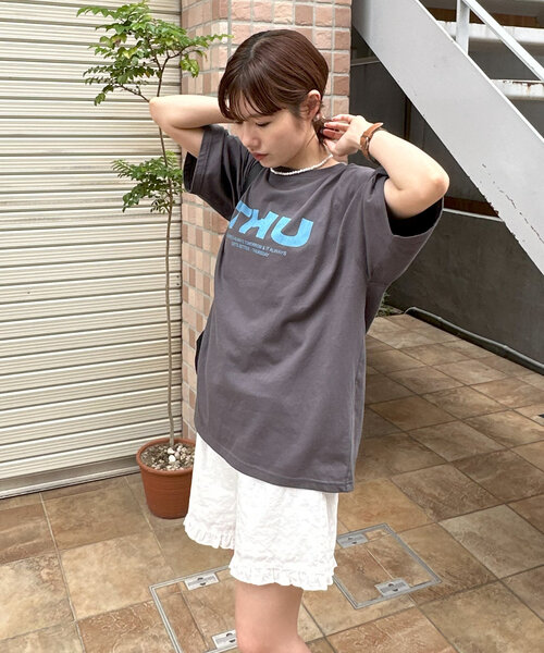 DISCOAT（ディスコート）の「【umm.】フリルレースショートパンツ（その他パンツ・レディース・ブラック/オフホワイト・FREE）」の11枚目の写真