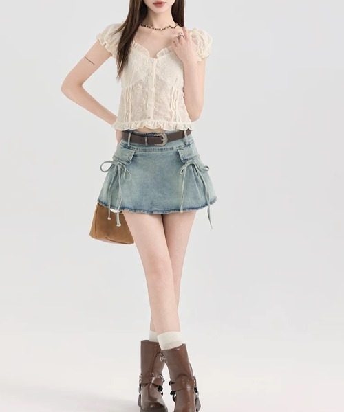 セール中⭐︎CHANEL デニムミニスカート 24P》カジュアル♪【CHANEL】シャネル デニム スカート (CHANEL