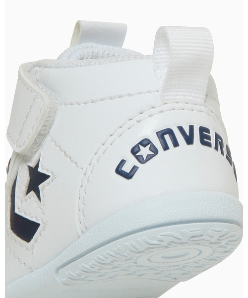 CONVERSE(コンバース)の「MINI INCHSTAR / ミニ インチスター(スニーカー・キッズ・ホワイト×ネイビー・15.0cm/14.5cm/14.0cm/13.5cm/13.0cm/12.5cm/12.0cm/11.5cm)」の8枚目の写真