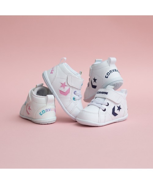 CONVERSE(コンバース)の「MINI INCHSTAR / ミニ インチスター(スニーカー・キッズ・ホワイト×ネイビー・15.0cm/14.5cm/14.0cm/13.5cm/13.0cm/12.5cm/12.0cm/11.5cm)」の9枚目の写真