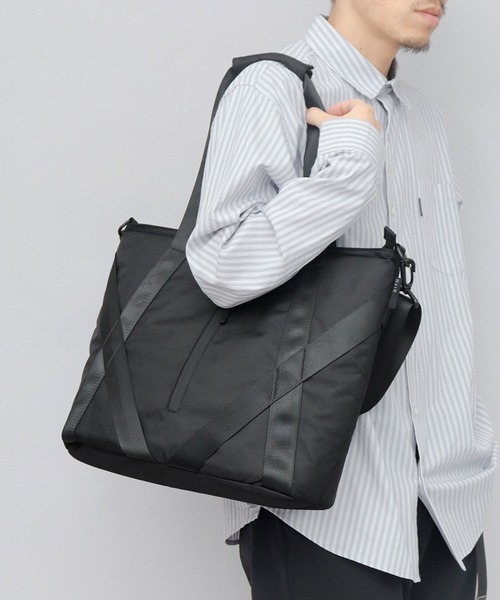NoiR/ノアール(ノアール)の「撥水加工 多収納ポケット ショルダーベルト付き ビジネストートバッグ A4・B4・PC収納対応モデル Anchor tote N25001(トートバッグ・メンズ・ブラック/ブラック系その他・FREE)」の21枚目の写真
