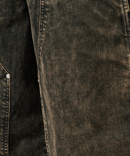 Jieda（ジエダ）の「別注 DOUBLE KNEE DENIM SHORTS（デニムパンツ・メンズ・ブラック/インディゴブルー・S/M）」の6枚目の写真