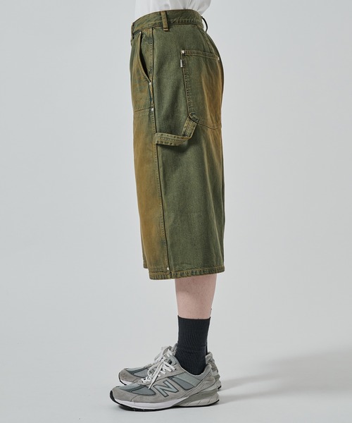 Jieda（ジエダ）の「別注 DOUBLE KNEE DENIM SHORTS（デニムパンツ・メンズ・ブラック/インディゴブルー・S/M）」の17枚目の写真