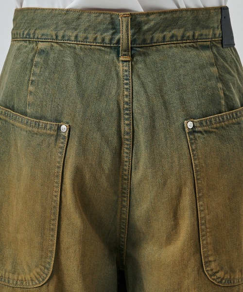 Jieda（ジエダ）の「別注 DOUBLE KNEE DENIM SHORTS（デニムパンツ・メンズ・ブラック/インディゴブルー・S/M）」の19枚目の写真