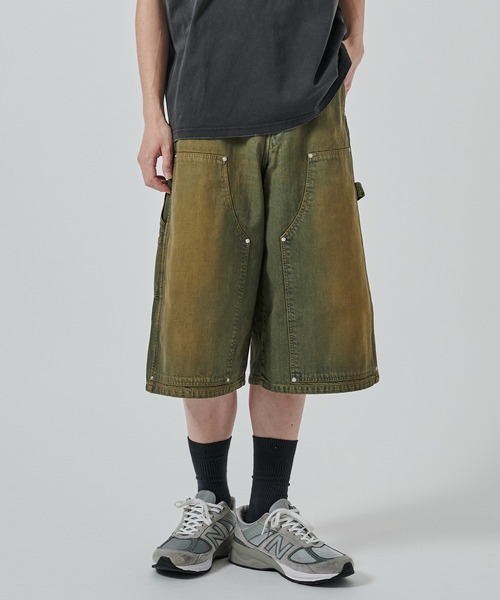 Jieda(ジエダ)の「別注 DOUBLE KNEE DENIM SHORTS(デニムパンツ・メンズ・ブラック/インディゴブルー・S/M)」の22枚目の写真